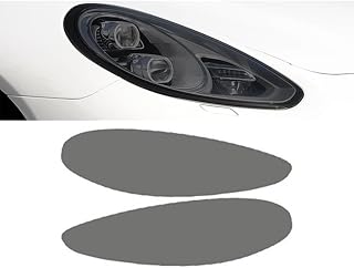 Protective Film for Porsche Panamera 970/2014-2016, 2 Pcs Car Headlight Protective Film Smoked Black Transparent TPU Sticker