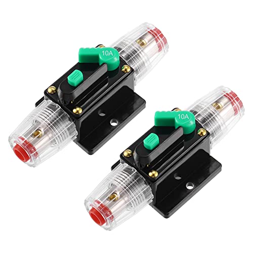 Disyuntor 10A X AUTOHAUX con reinicio manual para protección de circuitos CC