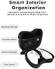 Funda para FLYDIGI Vader 5 Pro, PU, degradado mate negro, con cable de carga | Protección EVA, bolsillo de malla tipo panal, asa ancha, forro suave, estuche portátil de viaje 8