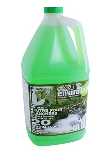 Envirolab All natural floor cleaner for wood and laminate floors - For hardwood, natural, vinyl and engineered flooring - Biodegradable safe for cleaning floors with a citrus fragrance