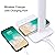 wanjiaone Multifunctional LED Desk Lamp with Wireless Charger,USB Charging Port,Clock,Phone Holder,Desk Lamps for Home Office,Eye-Caring Reading Lamp,Study Lamp for Boys,Girls,Teens,White