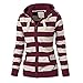 Produktbild TOPKEAL Hoodie Pullover Damen Herbst Winter Kapuzenpullover mit Kapuze Sweatshirt Winterpullover Casual Slim Jacke Mantel Tops Mode 2020 (L, Wein)