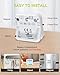 Bomivoi Wireless Fridge and Freezer Thermometer with Alarm, Max/Min Temperature Records Digital Refrigerator Thermometer, 328FT Remote Range, Magnetic & Stand Options for Kitchen Home Restaurant