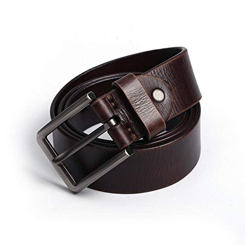 Ceinture pour hommes en cuir sauvage authentique de 115cm de long