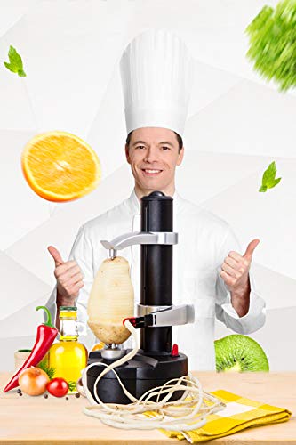 Luckstar Electric Peeler - Rotato Express,Multi-Function Fruit And Vegetable Peeling Machine Planing Knife Corer[2 Extra Blades] #TOP6
