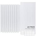 JVJVJ Large Acoustic Panels, 48"X24"X0.4" Sound Proof Foam Panels for Walls, Sound Dampening Panels, Soundproof Wall Panels for Home Studio&Office Decor. (White, 10)