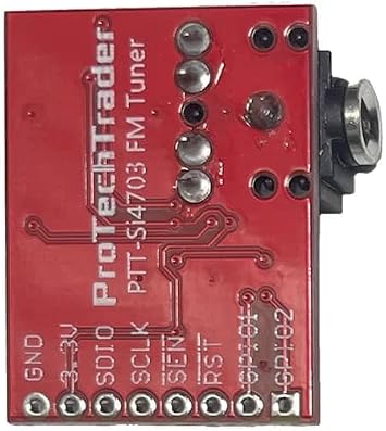 Si4703 FM Tuner Breakout Evaluation Development Board Radio Frequency Reciever Replaces SparkFun WRL-12938 V13, Arduino/Raspberry Pi AVR ARM Microcontroller in Make Radio educational electronics book