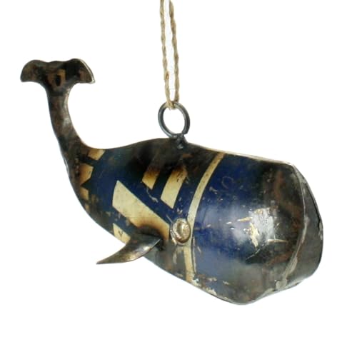 18 Most Wonderful Scuba Diver Ornaments for Christmas 18 HomArt Whale 5.5-inch Reclaimed Metal Ornament