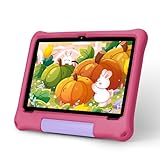 paitanry Android 15 Tablets – Kids Tablet 10 Inch with Case, Octa-Core, 8GB+64GB Storage (Expandable to 1TB), Dual Camera, GMS Certified, 5G WiFi 6, Bluetooth – Tablet for Kids Ages 3–12 (Red)