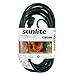 Sunlite 04196-SU 20-Foot Outdoor Extension Cord Three Prong Polarized Sockets, Heavy Duty, Long Power Wire, for Appliances, Electronics, ETL Listed, feet, Green