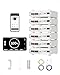 dé 48V 100Ah LiFePO4 Lithium Battery with App & Display Monitoring, 6000+ Cycle Home Storage, 5120Wh Server Rack Battery with WiFi, RS485, CAN & RS232, Off Grid Solar System, Home Backup Power(6 Pack)