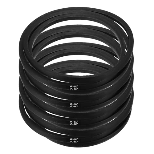 Image of uxcell 4pcs A67 or 4L690 Classic Wrapped Rubber V-Belt, 67 inch(1700mm) Inside Circumference, A Profile V Belt