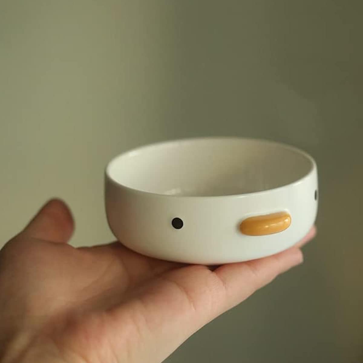 Funny cute chick Plates, 3.5in Mini Dessert Plates（2 pieces) Safety Ceramics sauce plate, Small animal food bowl.