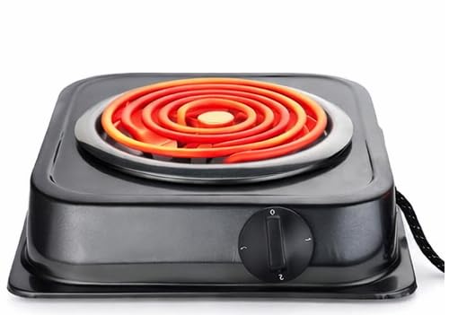Image of K.U.H.A. 2000 Watt Electric Coil Stove | 1 Burner G-Coil Electric Cooking Heater | Portable Cooktop for Kitchen, Home, Office & Hostel Use