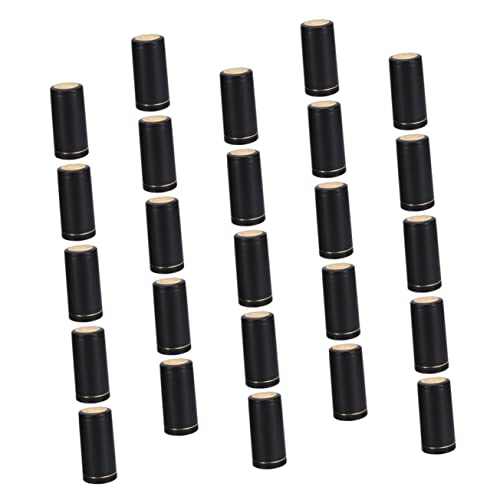 Cabilock 25pcs Wine Bottle Capsules Heat Shrink Sealing Cap 30mm Fit Material for Cruise Wine Bottles