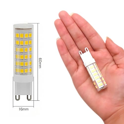 kit 10 Lâmpada Led Halopim G9 7w Lustres E Pendentes Branco Quente 110v 220v Bivolt ligação direta c