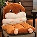 BINGFANG-W Cuscino Cuscino del Sedile Una Sedia Ufficio Sgabello Classe Studente Femmina Traspirante Culo Cuscino del Sedile a Terra Spessa (Color : The Hamster Brown)