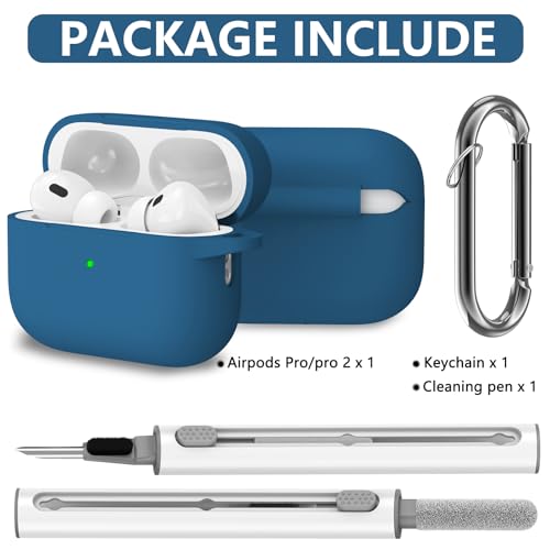 Image of Ljusmicker for AirPods Pro Case Cover with Cleaner Kit,Cobalt Blue