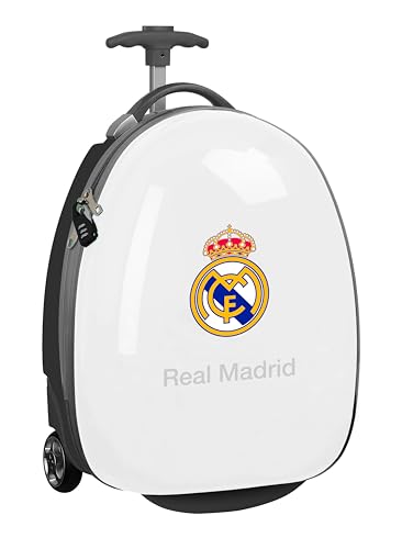 Real Madrid EQUIPACIÓN 25/26 - Trolley de Cabina 16 Pulgadas, Maleta con Ruedas, Candado de Seguridad, Maleta Ligera, 28x23x43 cm Real Madrid EQUIPACIÓN 25/26 - Trolley de Cabina 16 Pulgadas, Maleta con Ruedas, Candado de Seguridad, Maleta Ligera, 28x23x43 cm