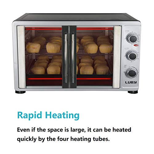 Luby Extra Large Toaster Oven, 18 Slices, 14'' pizza, 20lb Turkey