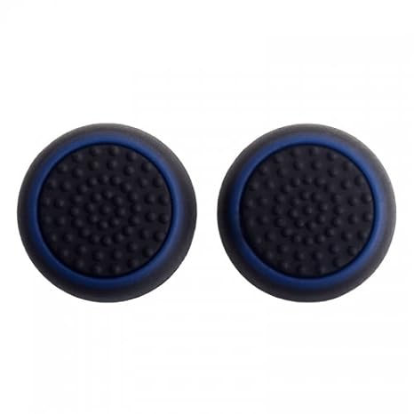 Hytech Plus Thumb Grips for PS/Xbox (Black and Dark Blue)