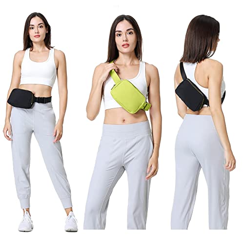 Image of VOROLO Fanny Pack For Women And Men Crossbody Bag Belt Bag Grass Green | Adjustable Strap Graduation Gifts Lightweight Travel Running