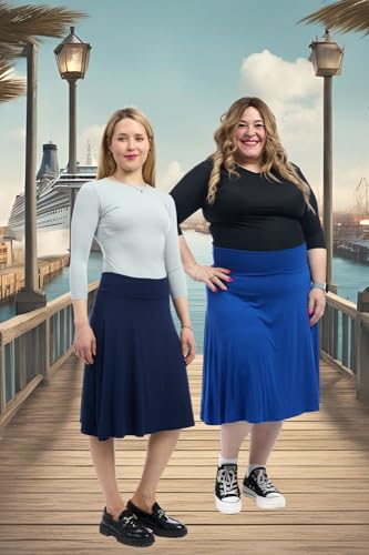 ESTEEZ Women's A-Line Skirt - Modest - Knee Length - Playa3