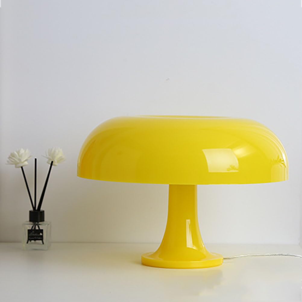 Pilz Tischlampe LED Pilz Tischleuchte Yellow Mushroom Lamp Dimmbare mit USB Kabel 3000K-6000K Pilz Lampe Nachttischlampe Retro Schreibtischlampe für Schlafzimmer Wohnzimmer Bars Dekor