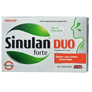 Sinulan Duo forte, 60 Tabletten – für obere und untere Atemwege, erkältung, nebenhöhlenentzündung, schleimlöser…