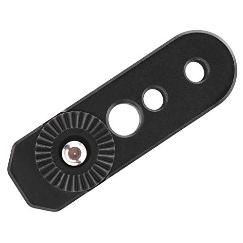 Image of Yoidesu Alloy Black Gear Adapter Plate for Camera Stabilizer, Durable Expansion Plate with 1 /4in & 3 /8in Screw Holes, Compatible with S /3SCrane, Video Equipment