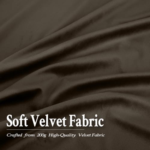 Brown Velvet Blackout Curtains - image 3