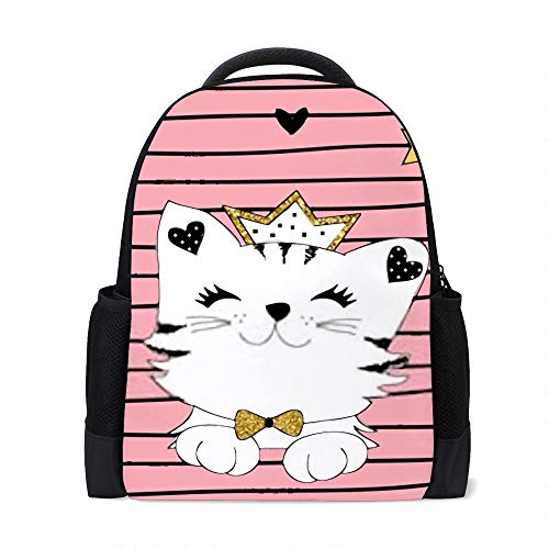 Sac à dos princesse pour l'école et le collège | Modèle multifonction 40x15x27 cm