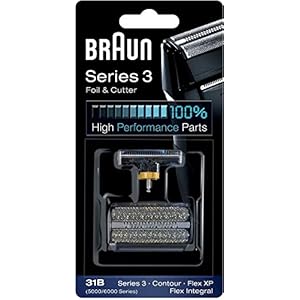 Braun Ersatzscherteil 31 B Schwarz, Kompatibel mit Series 3 Rasierern