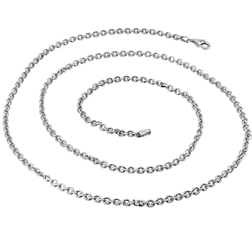 VY JEWELRY ANCHOR CHAIN – 925 Sterling Silver Italian Necklace Thickness 2.2MM - Made in Italy – Size 24 by VY JEWELRY - Used condition - Image 6
