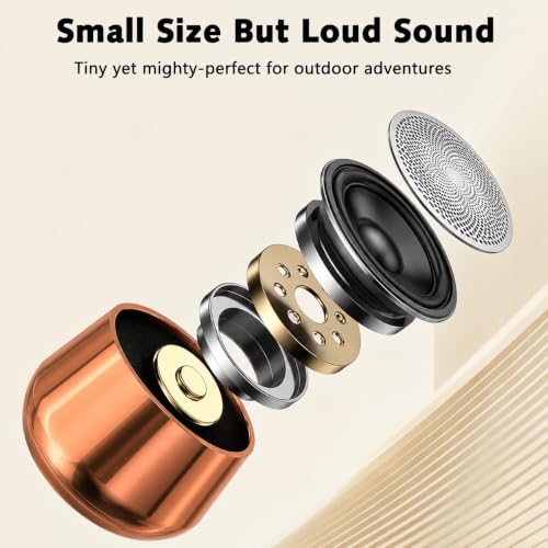 Image of PEFUPEW Portable Mini Bluetooth Speaker, Small Wireless Speaker Bluetooth 5.3 with Stereo Sound, Deep Bass, TWS Pairing, IP7 Waterproof, 8 Hours of Playtime, for Home /Outdoor /Party /Travel /Gift Ideas