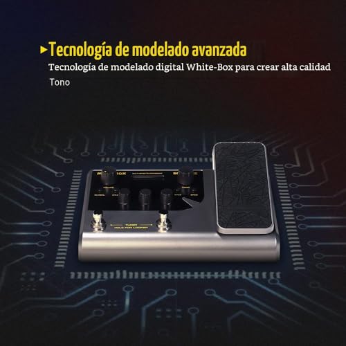 Miniatura 4 de Sonicake Pedal De Guitarra Procesador Multiefectos Con Modelado De Expresión Gabinetes De Infrarrojos Simulación Multi Idioma Estéreo Otg Matribox