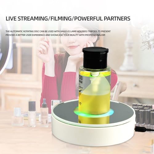 Plateforme acrylique facile à utiliser et présentoir rotatif 360° chic