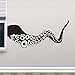 Art Mural - Personali tentacoli di calamari adesivi murali decorativi rimovibili Galleria d'arte Mostra di pittura Decalcomanie decorazione della parete di casa 42cmx93m nero