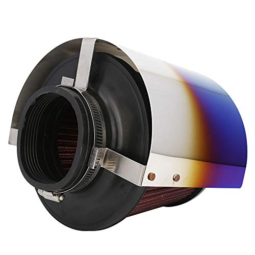 Kyostar Universal Stainless Steel Cone Air Filter Heat Shield Cover Burning Titanium Blue Air Intake Filter Cover For 2 5 3 5 Cone Filter Buy Online In El Salvador At Elsalvador Desertcart Com Productid 134414151