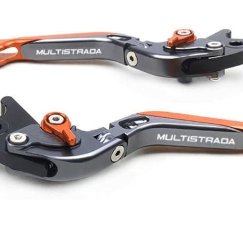 Leviers embrayage frein Multistrada 1200 réglables 6 positions CNC orange - 4