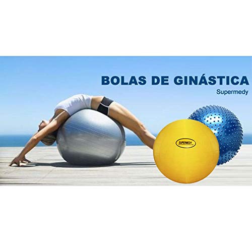 Bola de Pilates 45 cm Vermelha c/Bomba Supermedy