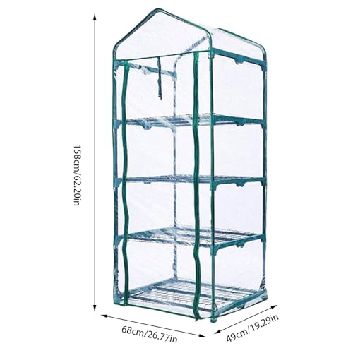 Housse de rechange pour serre de jardin et balcon transparente - 3