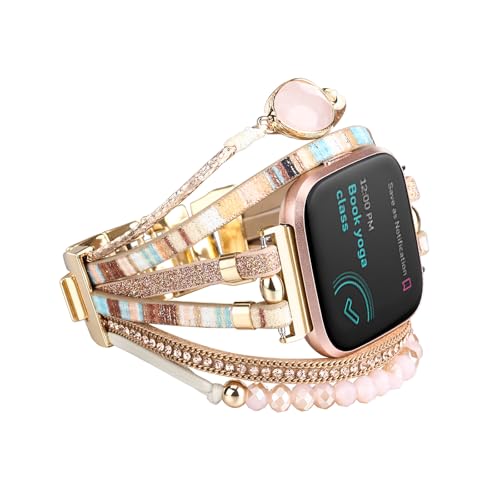 Fivoilin U[uXbg Fitbit Versa 4/Versa 3oh/Sense 2/Senseoh p }`C[bv {[z[XgbvXgoh FitbitX}[gEHb`p Pink02