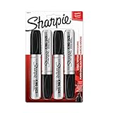 Sharpie 1883338 King Size Permanent Marker, Black, 4 Count (15661PP)