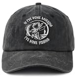 Tynqwegui Fishing Gifts for Men, Fishing Hats for Women, Funny Fish Baseball Cap, Christmas Birthday Gifts for Fisherman Dad Mom Fishing Lovers Black