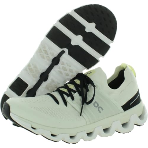 On Men's Cloudswift 3 Running Shoes, Ivory/Black, 9.5 US3