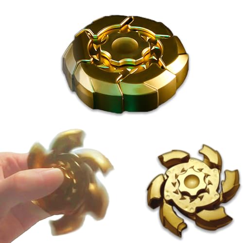 フィジェットトイ フィジェットキューブ 指 手遊び 暇つぶし 変形 カッコイイ ガジェット ストレス解消 落ち着く 集中力 グッズ ストレス発散グッズ 玩具 adhd 大人 No33 ゴールド [並行輸入品]