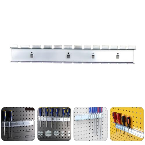 Estante para almacenamiento de tornillos resistente SHINEOFI con percha mural 8