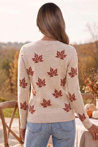 Image of Arach&Cloz Women's Wool Blend Classic Crew Neck Casual Fall Sweaters