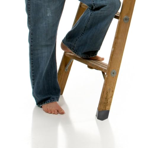 BESPORTBLE 2 Stück Rutschfeste Gummi-leiterfüße - Ersatzfüße Für Klappleitern Stabilität Und Bei Heimwerkerarbeiten